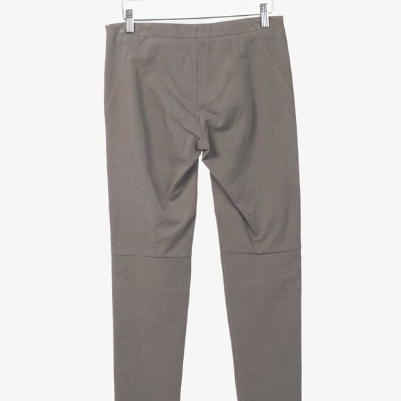 Brunello Cucinelli Taupe Grey Cotton-Twill Leggings - Picture 2 of 10